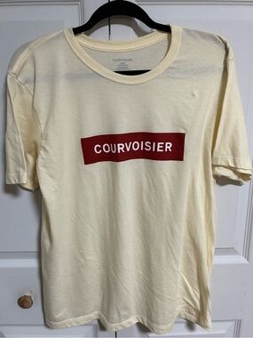 Courvoisier Cognac Promotional Graphic Box Logo T-Shirt